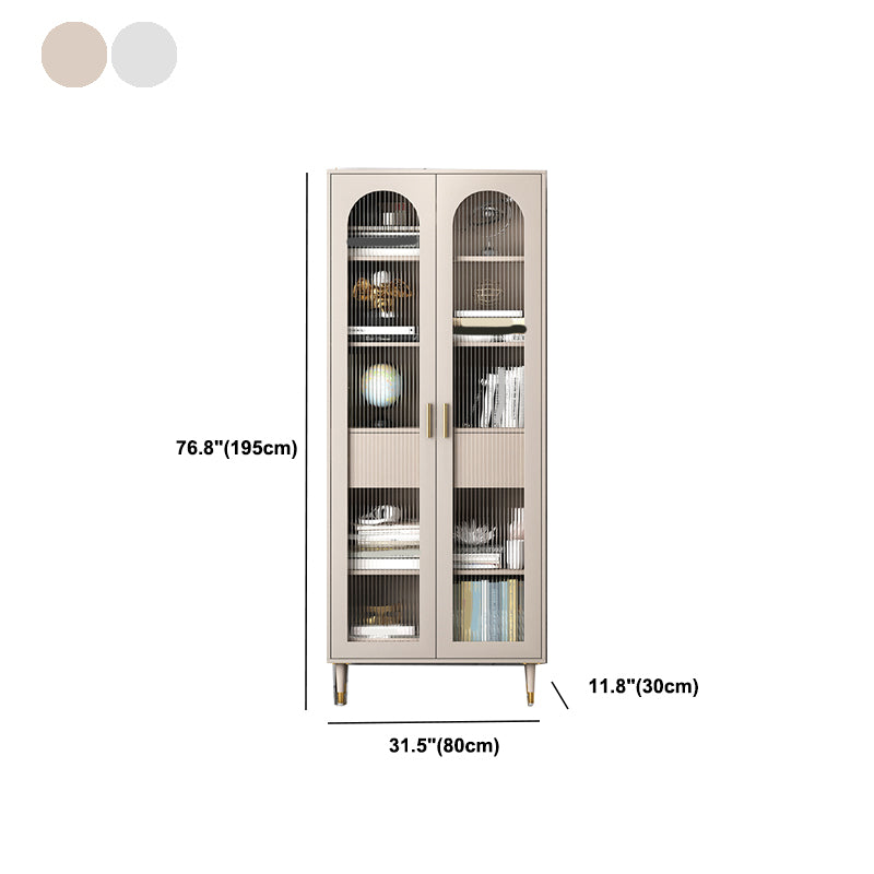 Glam Metal Bookcase Standard Closed Back Bookshelf for Home Office