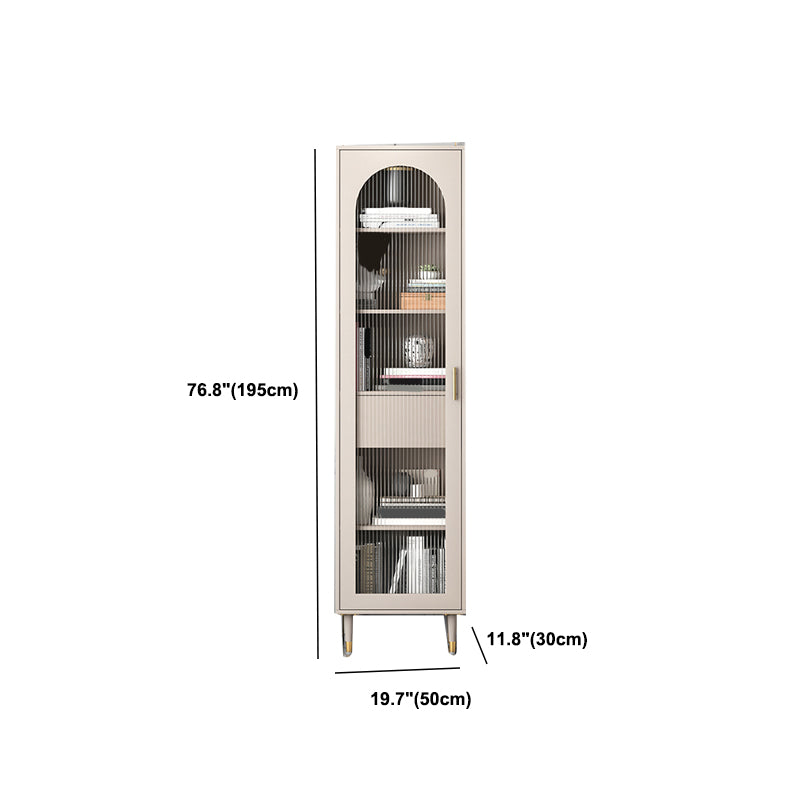 Glam Metal Bookcase Standard Closed Back Bookshelf for Home Office