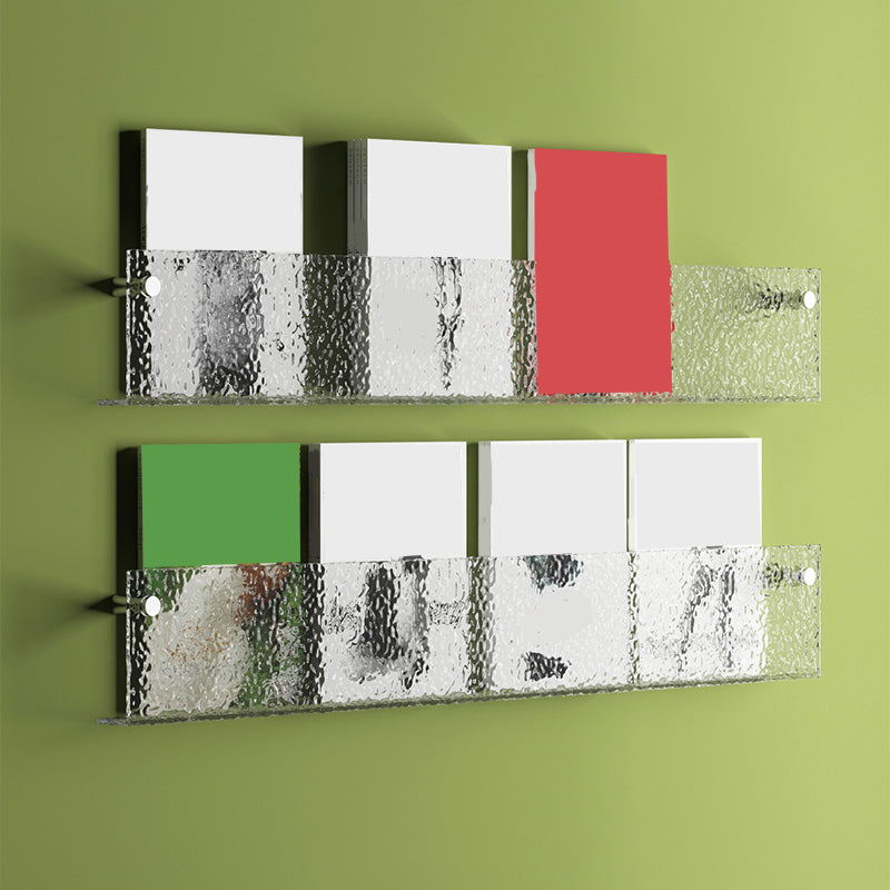 Floating Clear Plastic/Acrylic Bookcase Urban Wall Mounted Shelf
