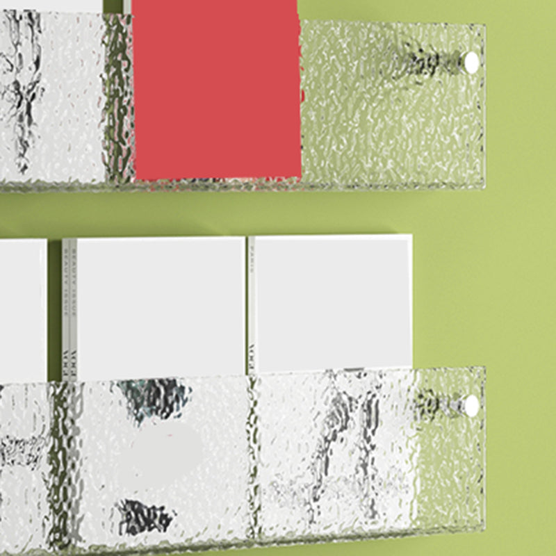Floating Clear Plastic/Acrylic Bookcase Urban Wall Mounted Shelf