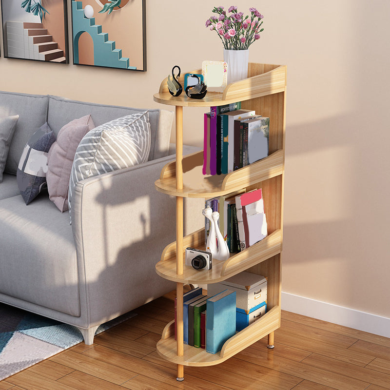 Engineered Wood Contemporary Shelf Bookcase Standard Open Bookcase