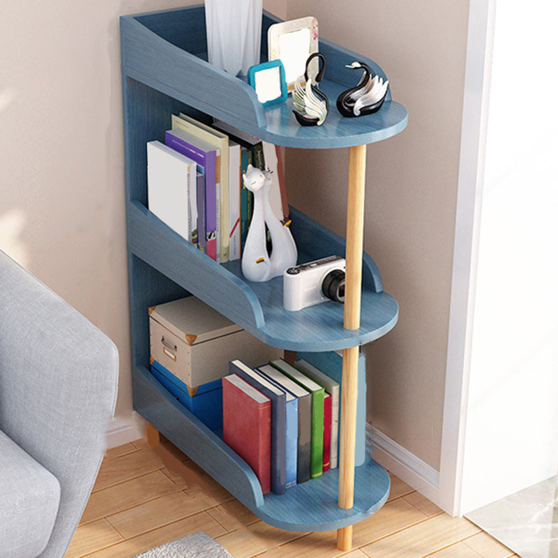 Engineered Wood Contemporary Shelf Bookcase Standard Open Bookcase