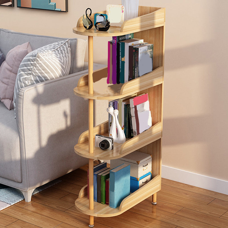 Engineered Wood Contemporary Shelf Bookcase Standard Open Bookcase