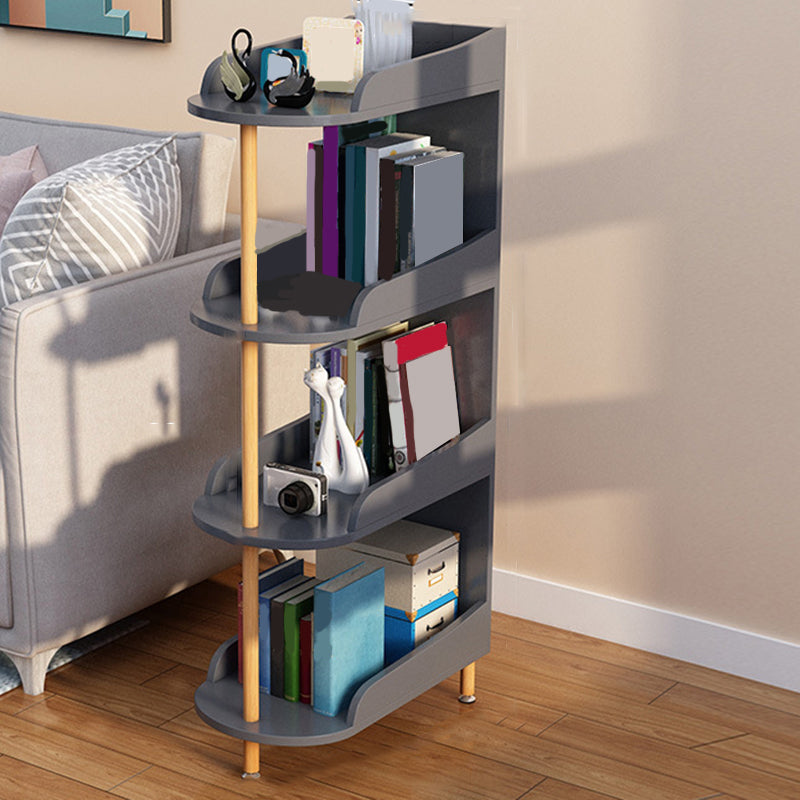 Engineered Wood Contemporary Shelf Bookcase Standard Open Bookcase