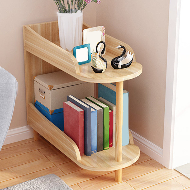 Engineered Wood Contemporary Shelf Bookcase Standard Open Bookcase