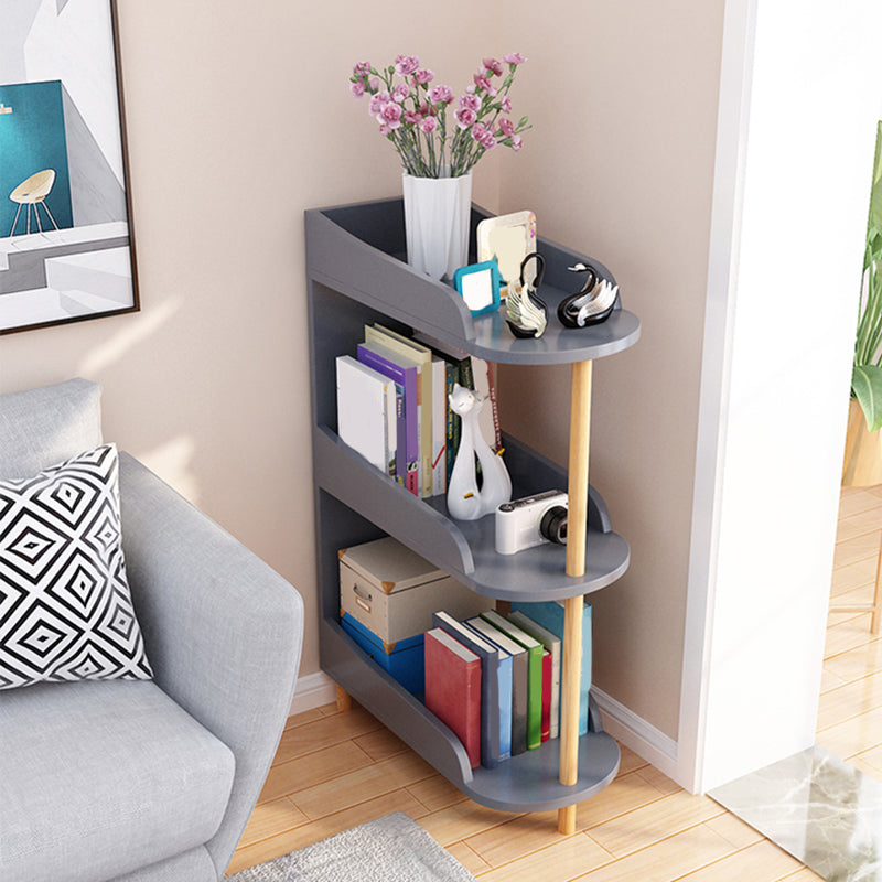 Engineered Wood Contemporary Shelf Bookcase Standard Open Bookcase