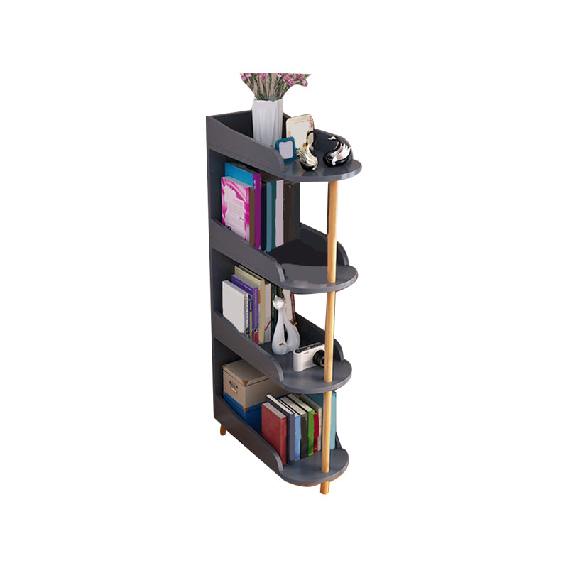 Engineered Wood Contemporary Shelf Bookcase Standard Open Bookcase