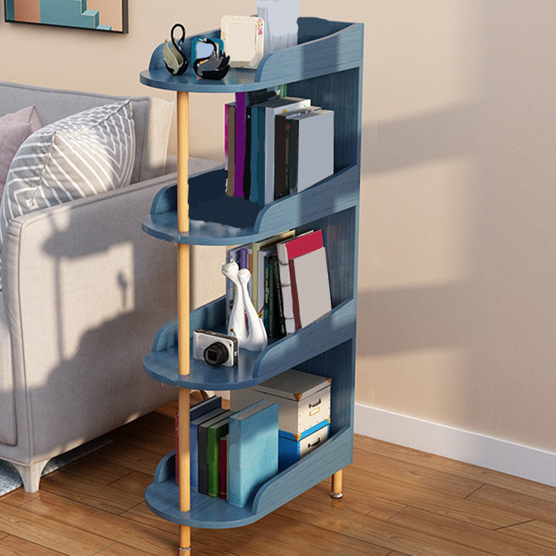 Engineered Wood Contemporary Shelf Bookcase Standard Open Bookcase