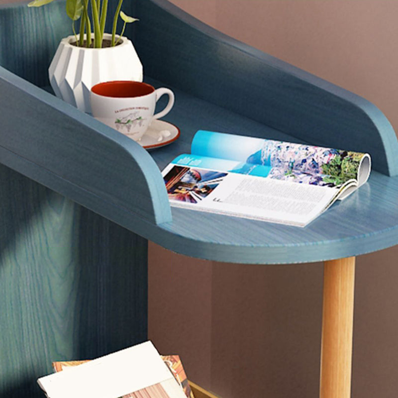 Engineered Wood Contemporary Shelf Bookcase Standard Open Bookcase