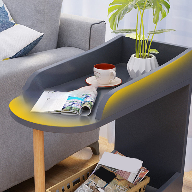 Engineered Wood Contemporary Shelf Bookcase Standard Open Bookcase