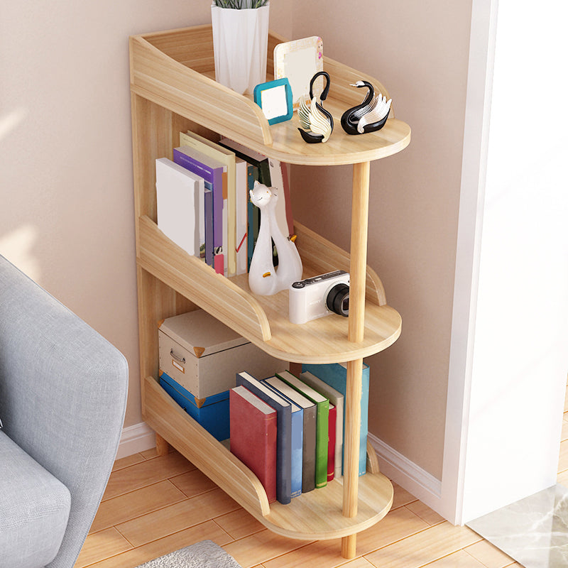 Engineered Wood Contemporary Shelf Bookcase Standard Open Bookcase