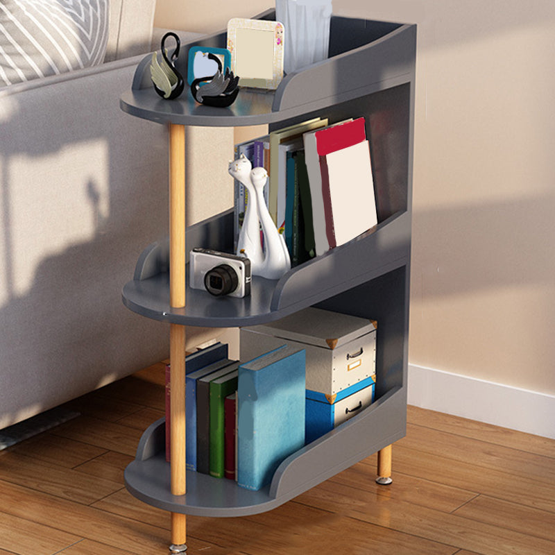 Engineered Wood Contemporary Shelf Bookcase Standard Open Bookcase