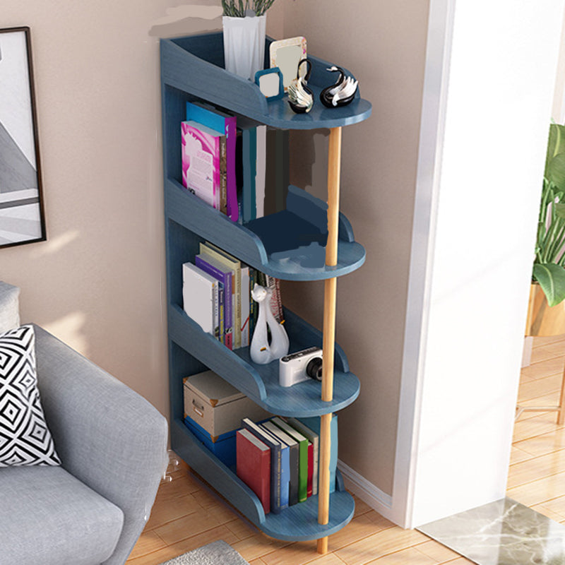 Engineered Wood Contemporary Shelf Bookcase Standard Open Bookcase