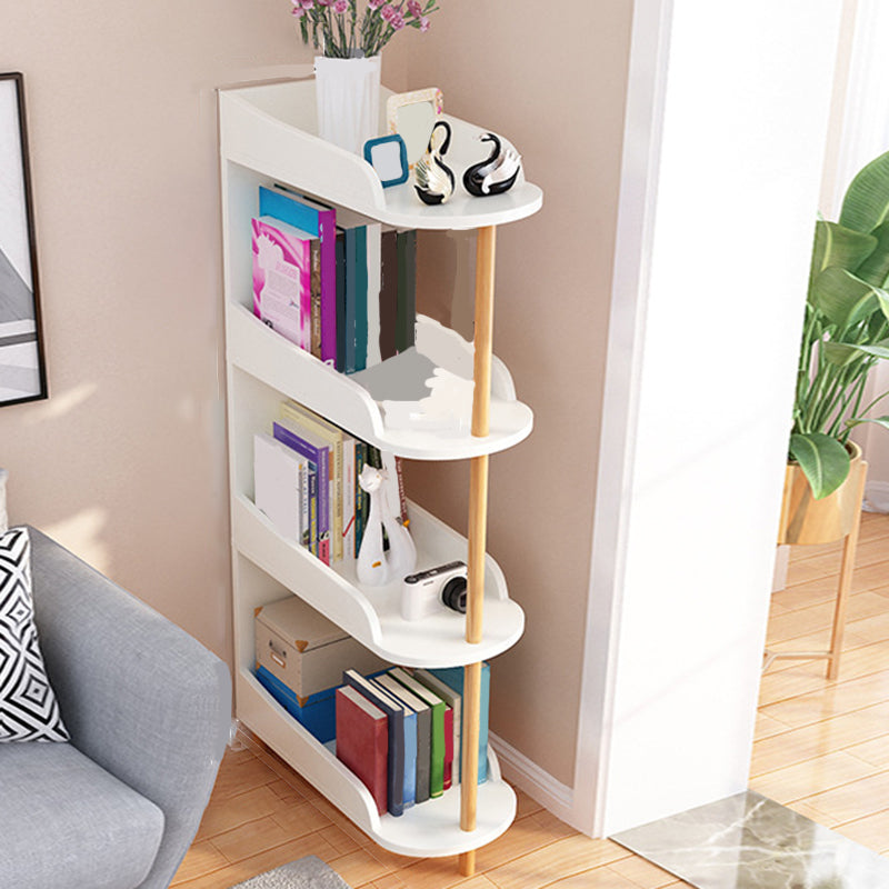 Engineered Wood Contemporary Shelf Bookcase Standard Open Bookcase