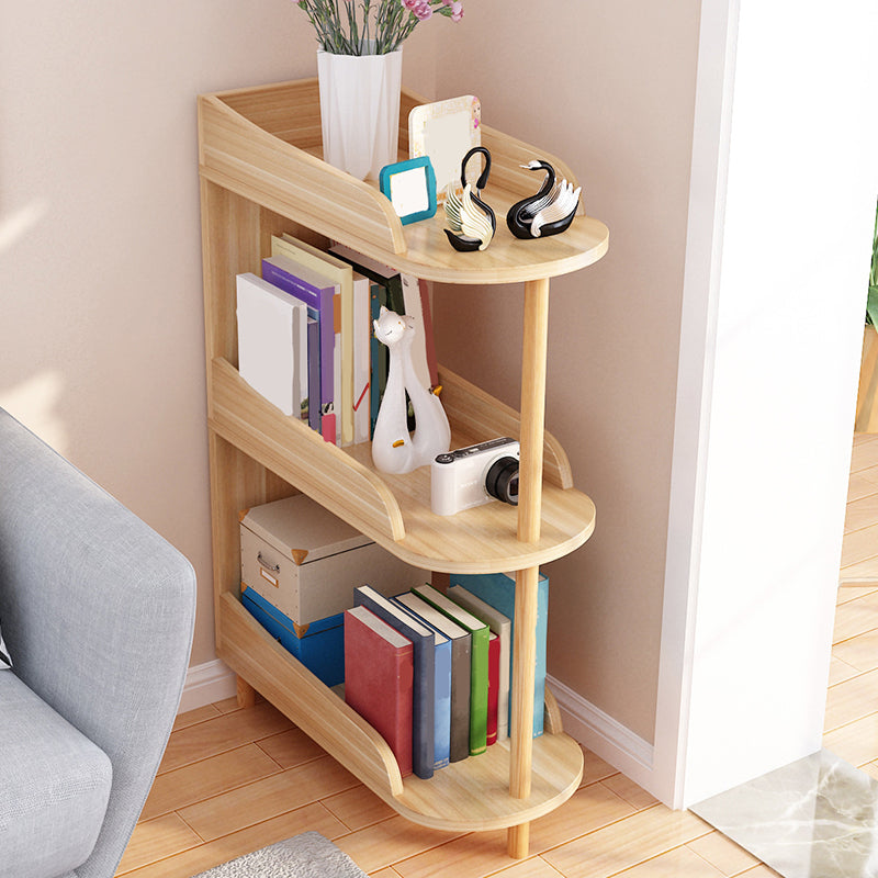 Engineered Wood Contemporary Shelf Bookcase Standard Open Bookcase