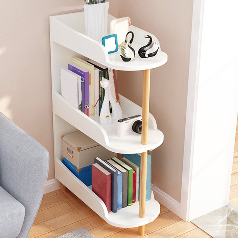 Engineered Wood Contemporary Shelf Bookcase Standard Open Bookcase