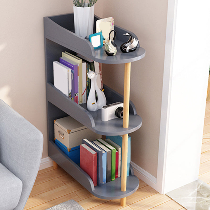 Engineered Wood Contemporary Shelf Bookcase Standard Open Bookcase
