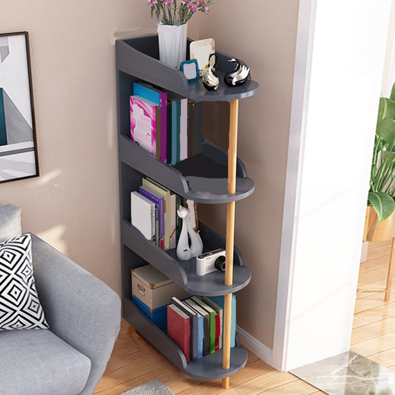 Engineered Wood Contemporary Shelf Bookcase Standard Open Bookcase