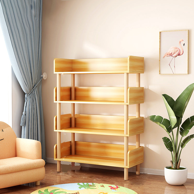 Contemporary Engineered Wood Book Shelf Vertical Open Bookcase