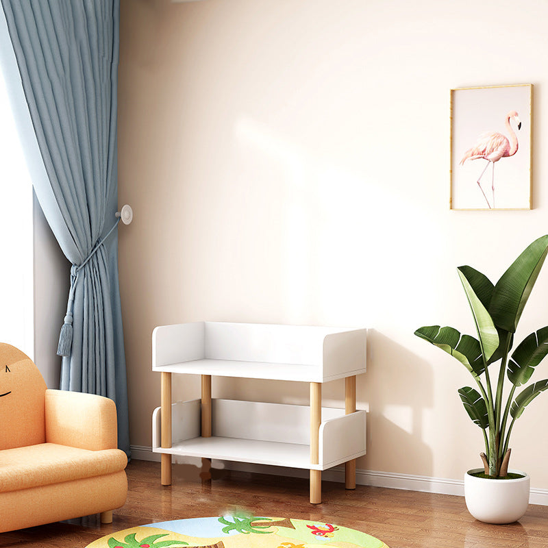 Contemporary Engineered Wood Book Shelf Vertical Open Bookcase