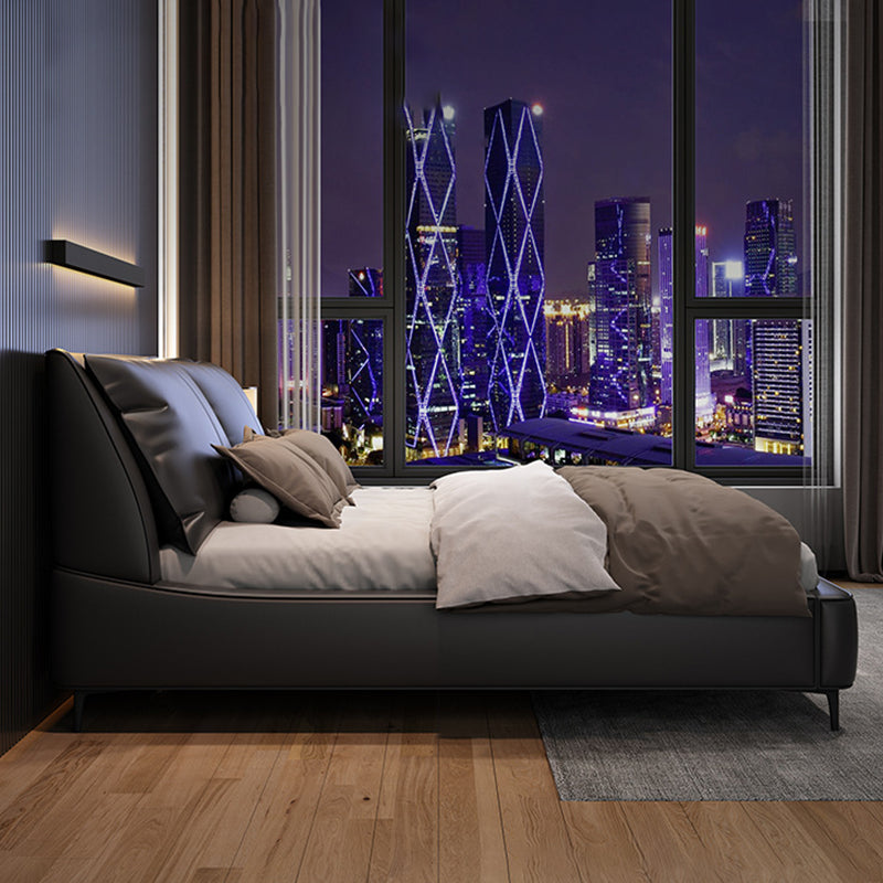 Contemporary Upholstered Mattress Included with Headboard Rectangular Bed