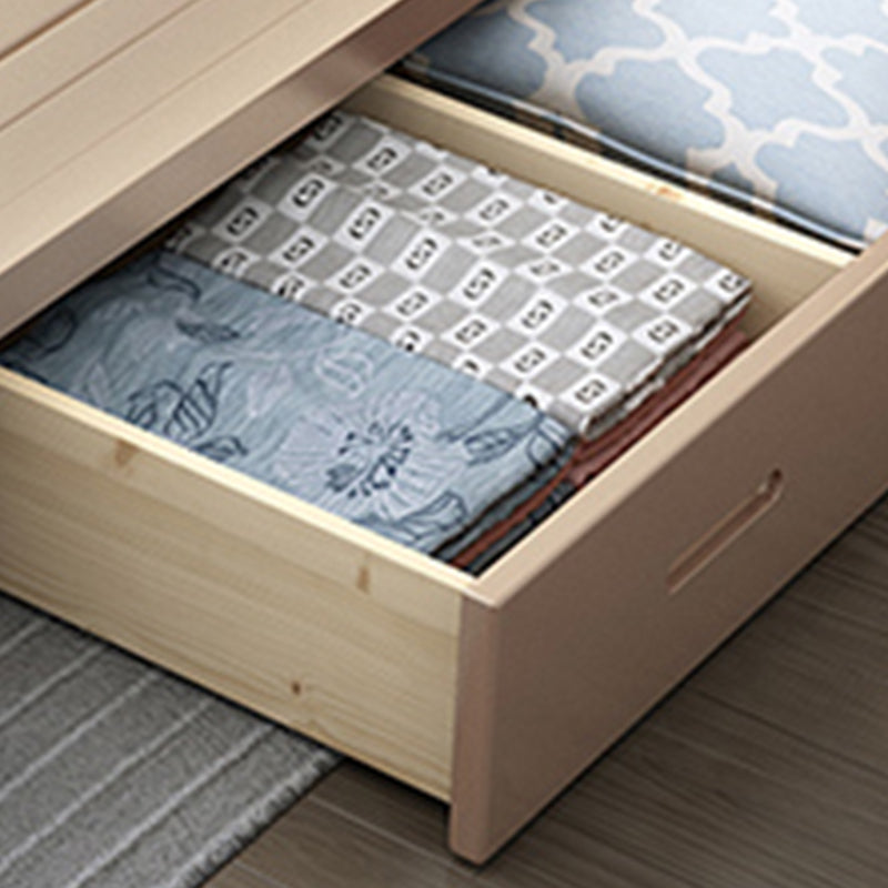 Modern Storage Standard Bed Faux Leather Bed Frame with Headboard for Bedroom