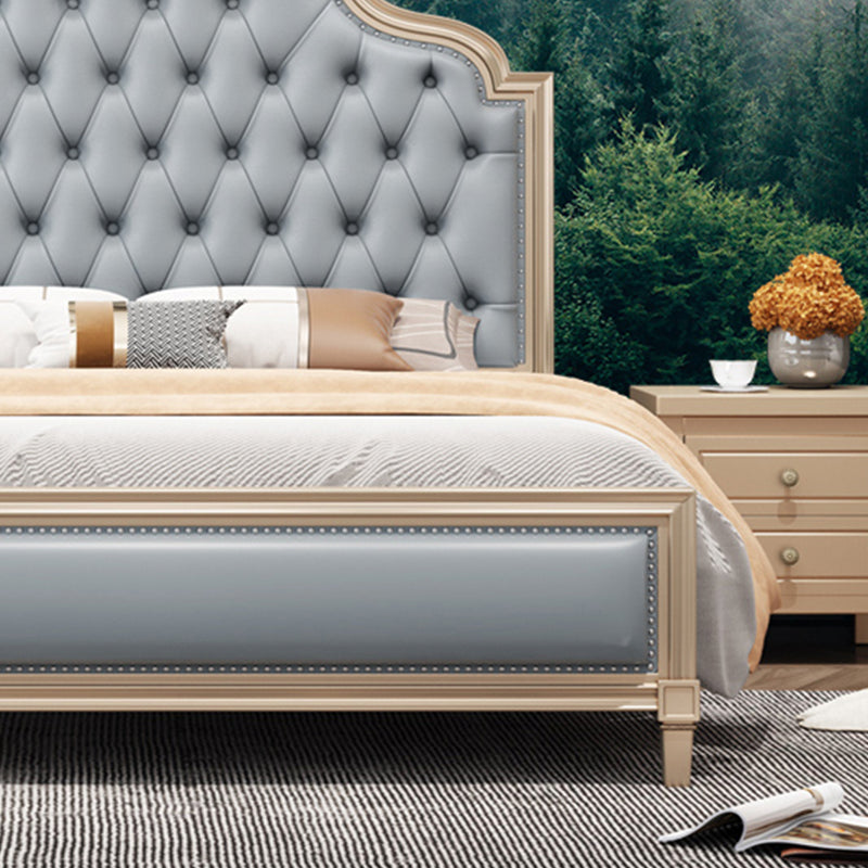 Modern Storage Bed Button-tufted Bed Frame with Headboard for Bedroom