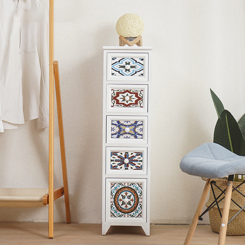 Contemporary Solid Wood Chest with Drawers and Legs Water Resistant Chest
