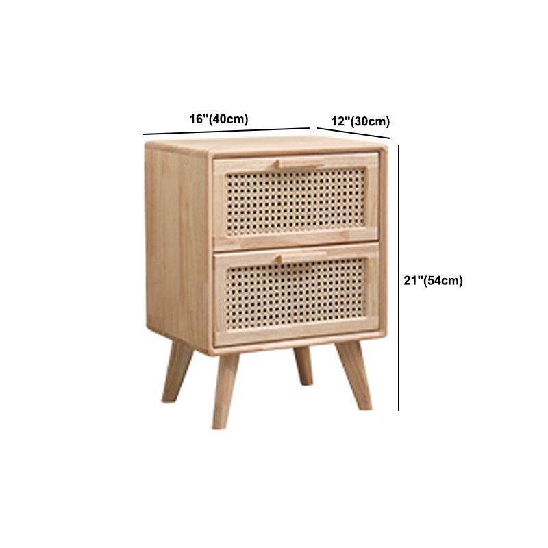 Contemporary Storage Cabinet with Drawers and Solid Wood Legs