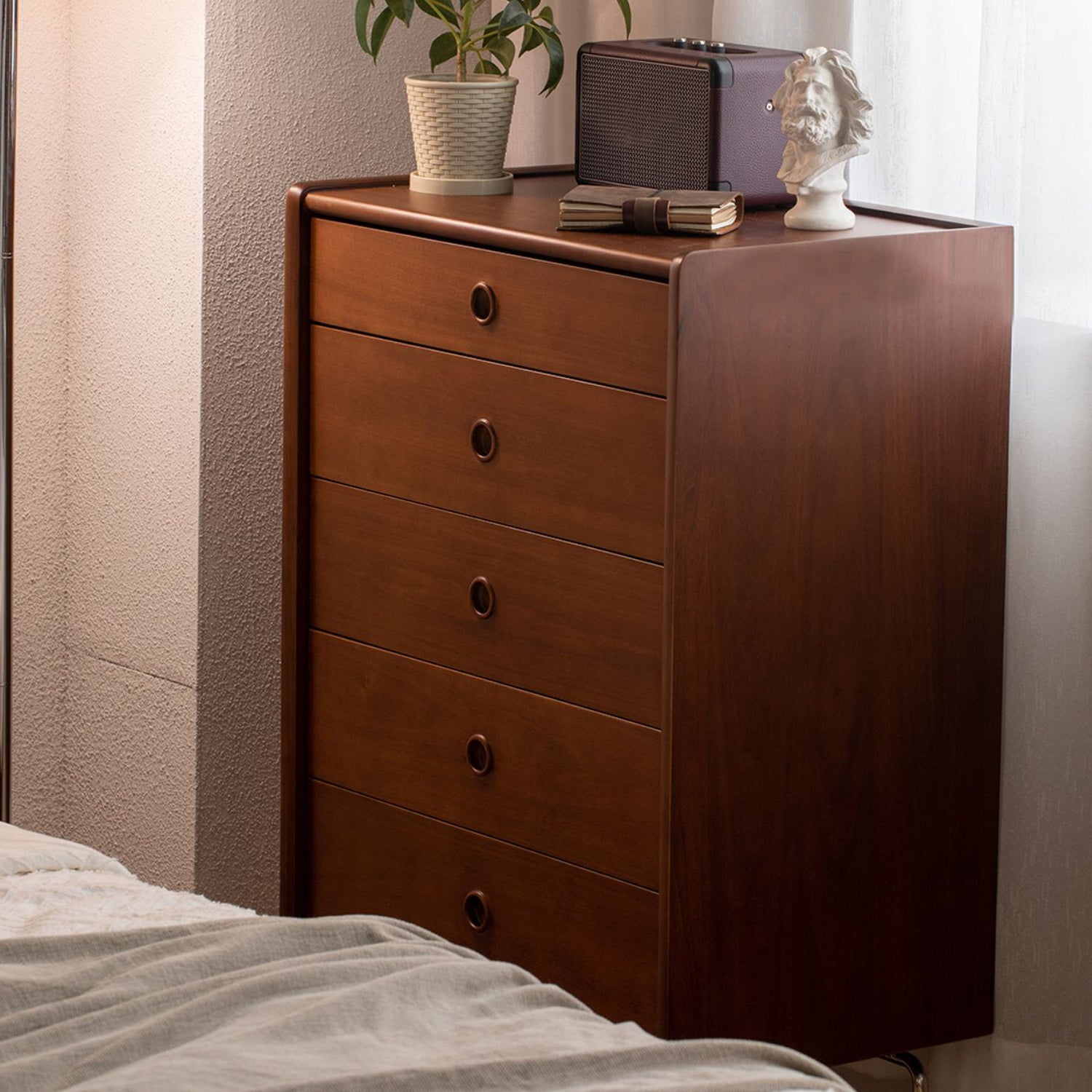 Modern & Contemporary Chest Square Accent Chest in Antique Finish
