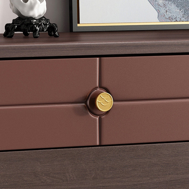 Square Straight Legs Accent Chest Mid-Century Modern Chest with Drawer