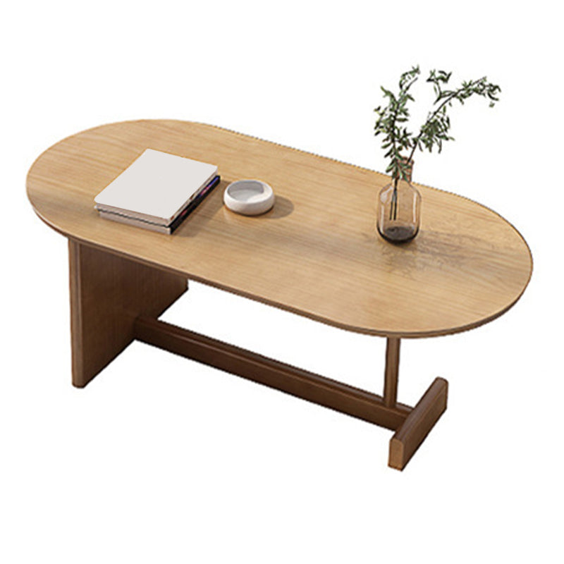 Brone Solid Wood Coffee Table Living Room Trestle Coffee Table