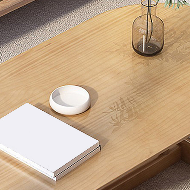 Brone Solid Wood Coffee Table Living Room Trestle Coffee Table