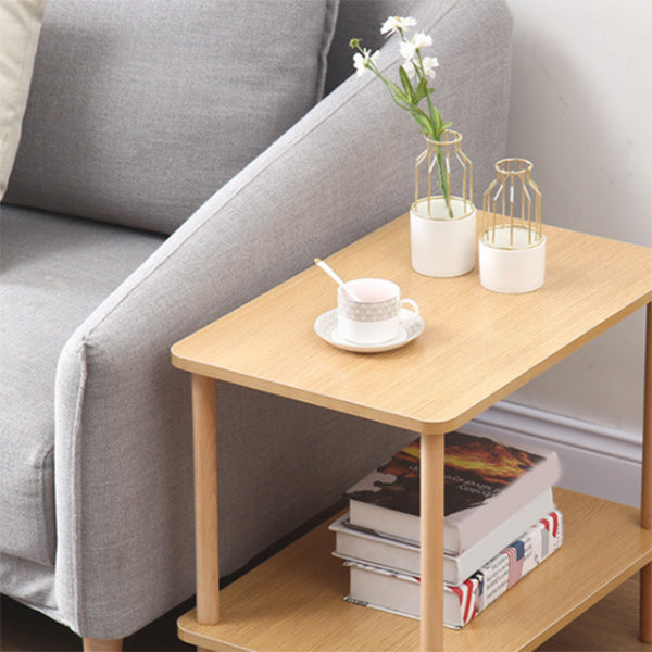 20.87" Tall Contemporary Style Side End Table Wooden 4 Legs Sofa Side Accent Table