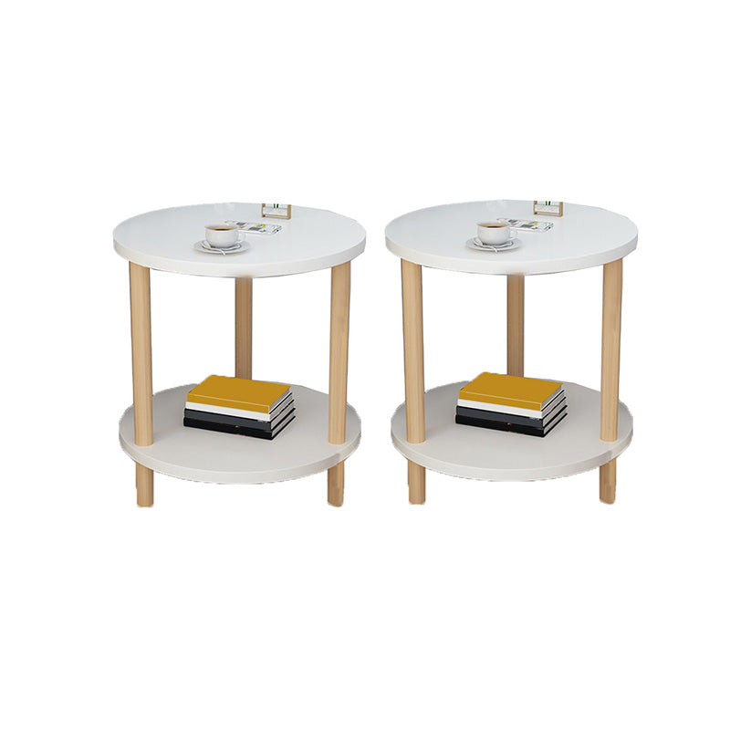 Contemporary Style Side End Table Solid Wood Sofa Side Accent Table