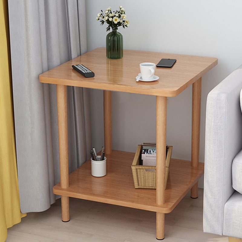 Contemporary Style Side End Table Solid Wood Sofa Side Accent Table