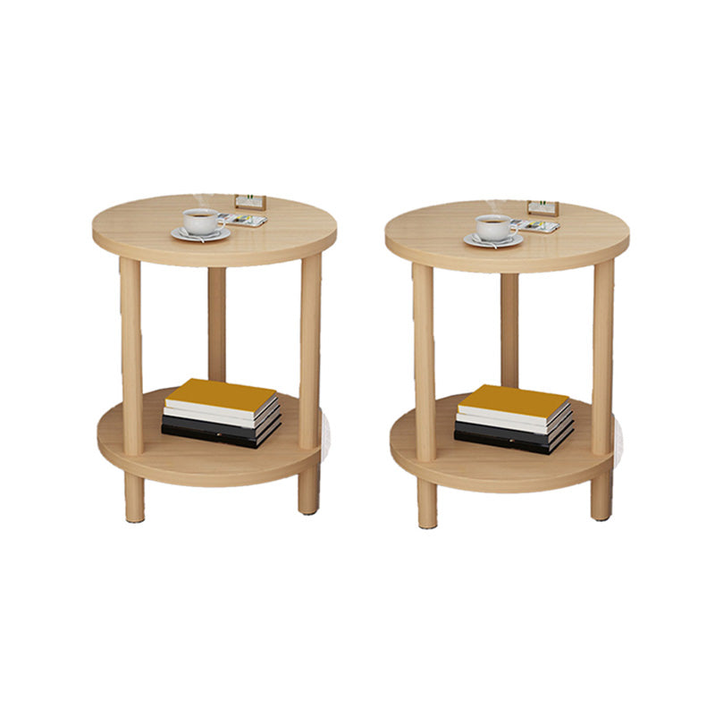 Contemporary Style Side End Table Solid Wood Sofa Side Accent Table