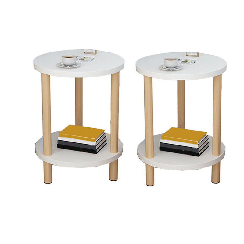 Contemporary Style Side End Table Solid Wood Sofa Side Accent Table