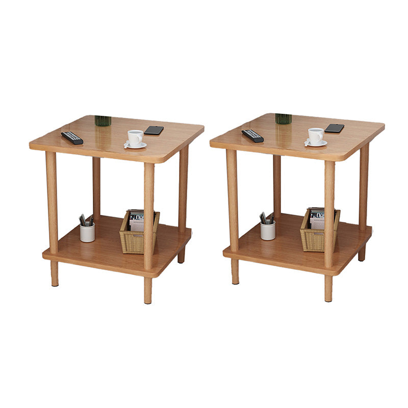 Contemporary Style Side End Table Solid Wood Sofa Side Accent Table
