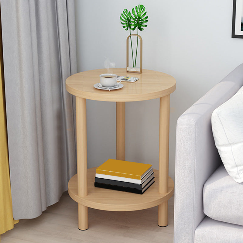 Contemporary Style Side End Table Solid Wood Sofa Side Accent Table