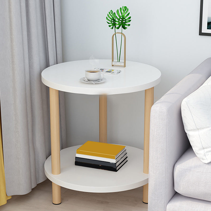 Contemporary Style Side End Table Solid Wood Sofa Side Accent Table
