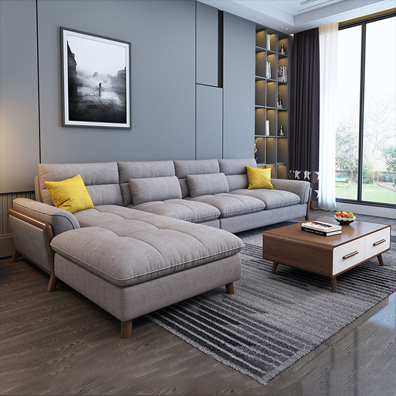 Nordic Pillow Top Arm Cushions Stationary Living Room Sofa Chaise