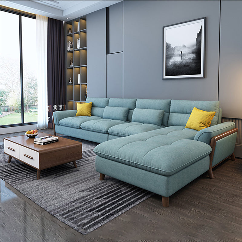 Nordic Pillow Top Arm Cushions Stationary Living Room Sofa Chaise