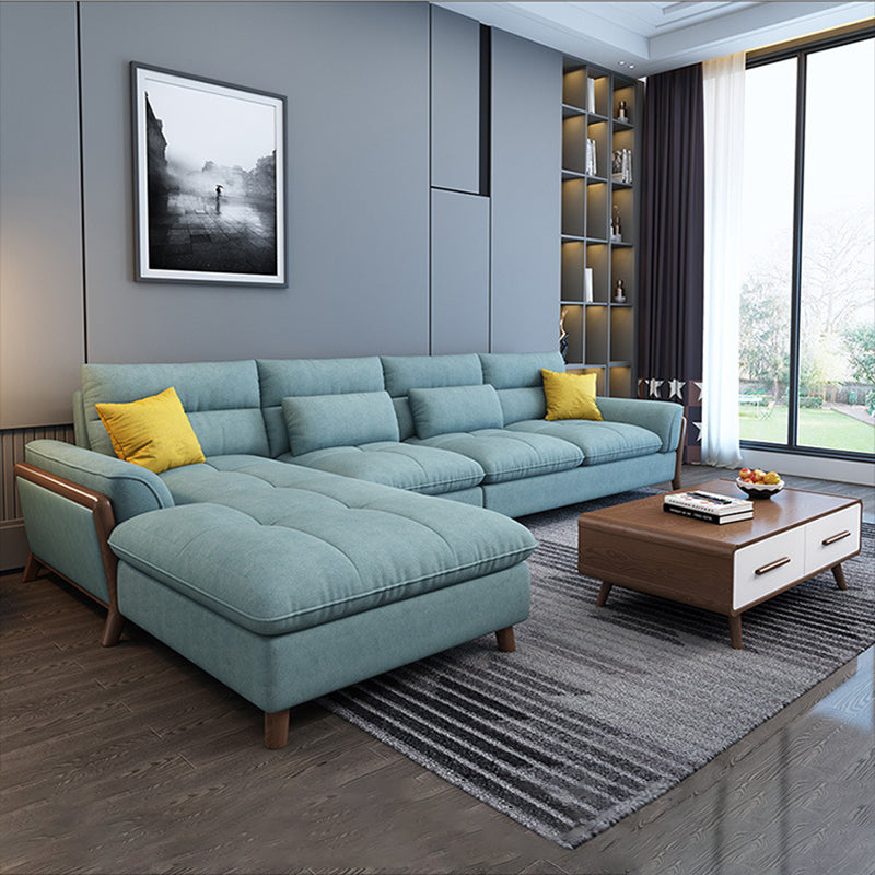 Nordic Pillow Top Arm Cushions Stationary Living Room Sofa Chaise