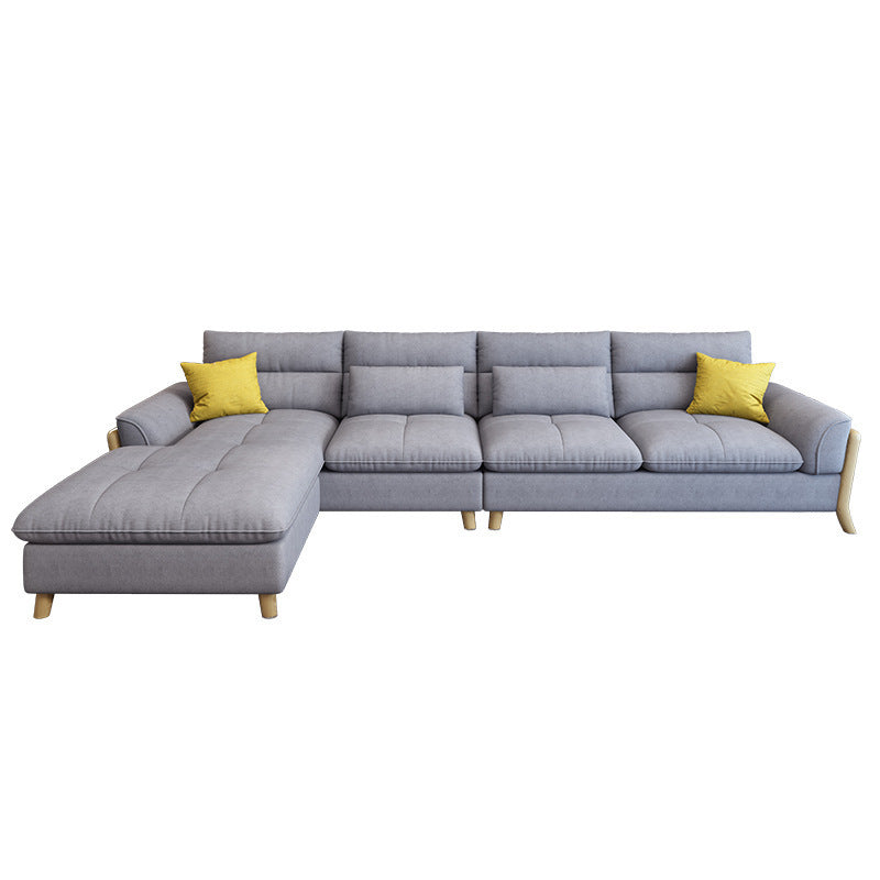 Nordic Pillow Top Arm Cushions Stationary Living Room Sofa Chaise