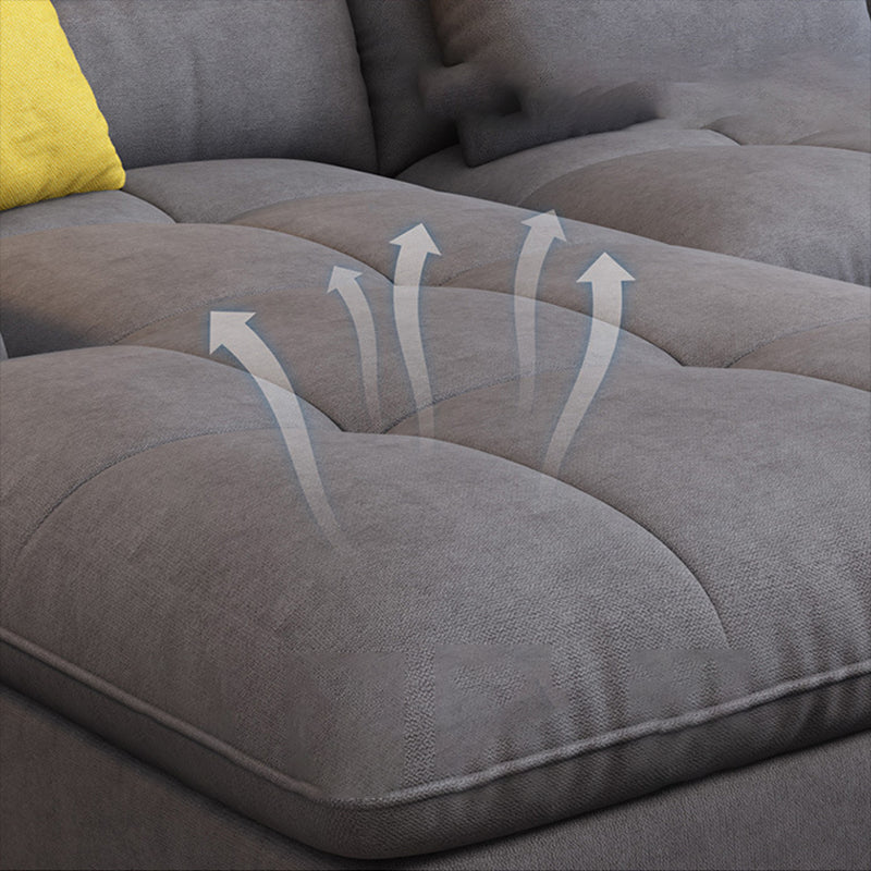 Nordic Pillow Top Arm Cushions Stationary Living Room Sofa Chaise