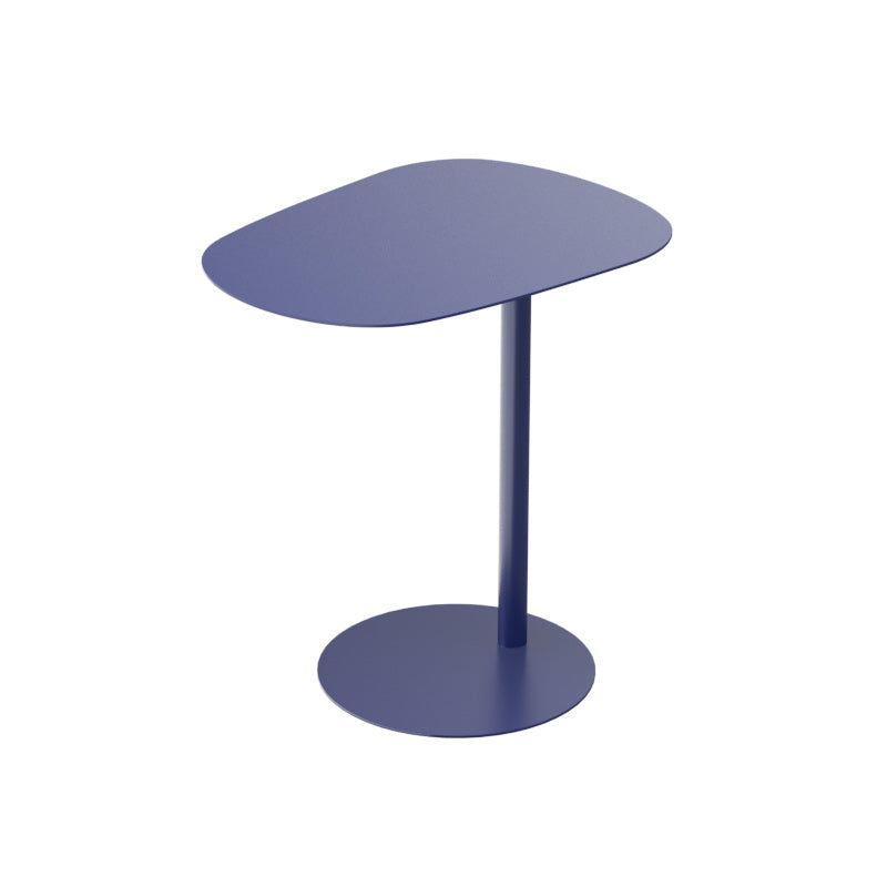 Pedestal Metal End Table Mid-Century Minimalist Side End Table