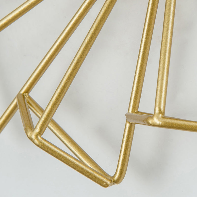 Modernism Single Black/Golden Flush Mount Lighting Metal Ceiling Light for Foyer