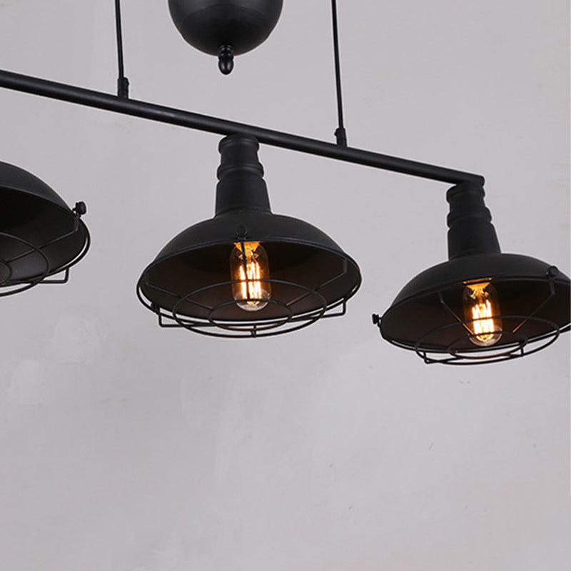 Industrial Island Pendant Lights Metal Multiple-Light Island Light Fixtures