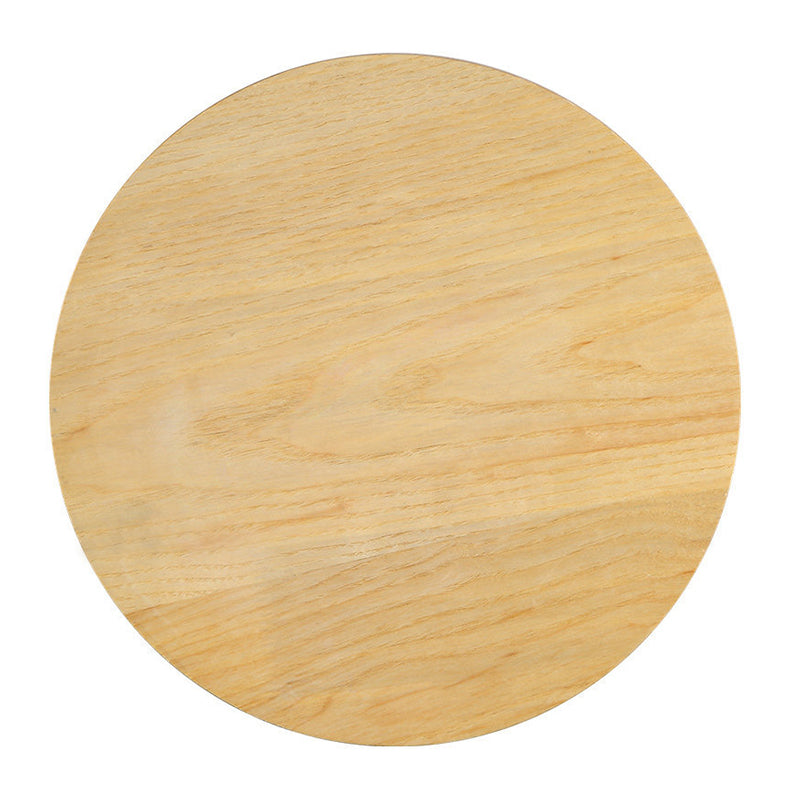 Nordic Style Wood Wall Light Round Shape 1 Light LED Wall Sconce for Bedroom